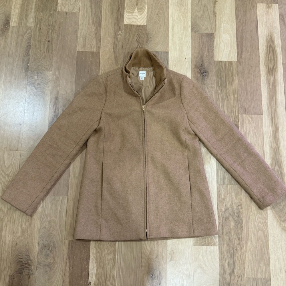 J. Crew Women's Wool Blend Tan Jacket